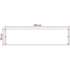 Balkono Ekranas Smėlio 90 x 400 cm HDPE ir aliuminis