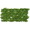 Balkono ekranas su lapais Žalia ir geltona 300 x 75 cm