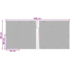Balkono uždanga su Skylutėmis 300 x 80 cm poliratanas Juoda