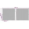 Balkono Ekranas su Skylutėmis Antracito