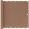 Balkono Ekranas Taupe 75 x 700 cm HDPE ir aliuminis