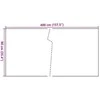 Balkono pertvara, šviesiai rudos spalvos, 400x90cm, poliratanas