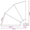 Balkono privatumo ekranas 140 x 140 cm Poliesteris