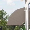 Balkono uždanga 140 x 140 cm Poliesteris Taupe