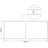 Balkono privatumo ekranas 150 x 1000 cm Audinys su PU danga
