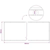 Balkono privatumo ekranas 150 x 500 cm Audinys su PU danga