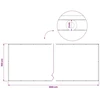 Balkono privatumo ekranas 150 x 800 cm Audinys su PU danga