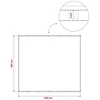 Balkono privatumo ekranas 180 x 200 cm Audinys su PU danga