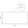 Balkono privatumo ekranas 180 x 400 cm Audinys su PU danga