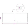 Balkono privatumo ekranas 180 x 600 cm Audinys su PU danga Ruda