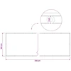 Balkono privatumo ekranas 180 x 700 cm Audinys su PU danga