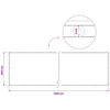 Balkono privatumo ekranas 200 x 1000 cm Audinys su PU danga