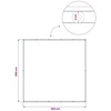 Balkono privatumo ekranas 200 x 200 cm Audinys su PU danga