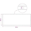 Balkono privatumo ekranas 200 x 500 cm Audinys su PU danga