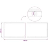 Balkono privatumo ekranas 200 x 700 cm Audinys su PU danga