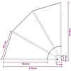 Balkono privatumo ekranas 210 x 210 cm Poliesteris Ruda
