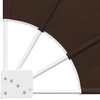 Balkono privatumo ekranas 210 x 210 cm Poliesteris Ruda