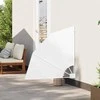 Balkono privatumo ekranas 115 x 115 cm Poliesteris Balta