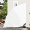 Balkono privatumo ekranas 210 x 210 cm Poliesteris Balta