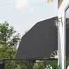 Balkono privatumo ekranas 140 x 140 cm Poliesteris Juoda