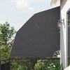 Balkono privatumo ekranas 210 x 210 cm Poliesteris Juoda