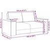 Dvivietė sofa Baltas 160 cm Dirbtinė oda