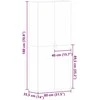 Batu skrynia 80 x 35.5 x 180 cm Apdirbta mediena Balta