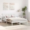 Lovos rėmas Balta 160 x 200 cm Pušies medienos masyvas