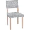 Valgomasis krėslas 2 pcs Balta plauna 46 x 55 x 84 cm