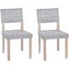 Valgomasis krėslas 2 pcs Balta plauna 46 x 55 x 84 cm