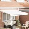 Ištraukiama markizė Balta 350 x 250 cm Audinys ir metalas