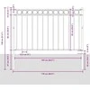 Tvorelių elementas ASSEN Balta 170 x 130 cm Plienas