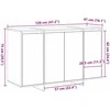 Kabalas Balta 120 x 41 x 75 cm Apdirbta mediena