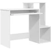 Stalas su stalčių Balta 106 x 41 x 88.5 cm Apdirbta mediena