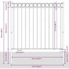 Tvorelių elementas ASSEN 170 x 170 cm Plienas Balta