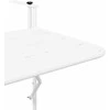 Kabantis balkono stalas Balta 60 x 39 x 65 cm Plienas