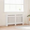 Baltos MDF Grotelės Radiatoriui Paslėpti su Lentyna, 152 cm
