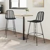 Baro Kėdė 2 pcs 44 x 52 x 111 cm Ratanas ir Geležis