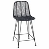 Baro Kėdė 2 pcs 44,5 x 54,5 x 97,5 cm Ratanas ir Geležis