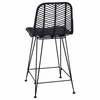 Baro Kėdė 2 pcs 44,5 x 54,5 x 97,5 cm Ratanas ir Geležis