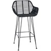 Baro Kėdė 2 pcs 55 x 52 x 92 cm Ratanas ir Geležis