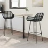 Baro Kėdė 2 pcs 55 x 52 x 105 cm Ratanas ir Geležis