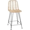 Baro Kėdė 2 pcs 44,5 x 54,5 x 97,5 cm Ratanas ir Geležis