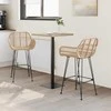 Baro Kėdė 2 pcs 55 x 52 x 92 cm Ratanas ir Geležis
