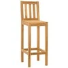 Baro taburetė 2 pcs Natūrali 35 x 45 x 110 cm Kieto teka medžio