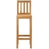 Baro taburetė 2 pcs Natūrali 35 x 45 x 110 cm Kieto teka medžio