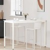 Baro stalas Balta 150 x 80 x 105 cm Kietos pušies mediena