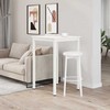 Baro stalas Balta 70 x 70 x 105 cm Kietos pušies mediena