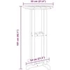 Baro stalas Juoda 55 x 55 x 107 cm Polietilenas