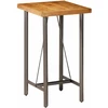 Baro stalas, perdirbtas tikmedis, 60x60x107cm